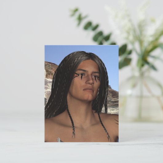 Indiaans Briefkaart (Staand voorkant)