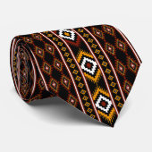 Indiaans geometrisch patroon stropdas (Opgerold)