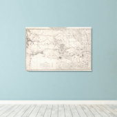 Indiaans grondgebied canvas afdruk (Insitu (Houten vloer))