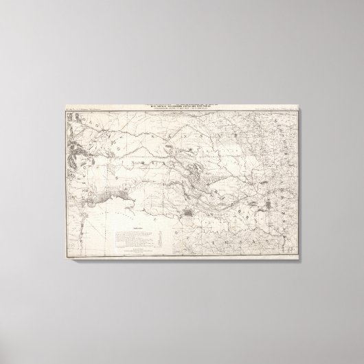 Indiaans grondgebied canvas afdruk (Voorkant)