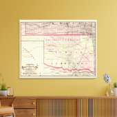 Indiaans grondgebied canvas afdruk (Insitu (Woonkamer))