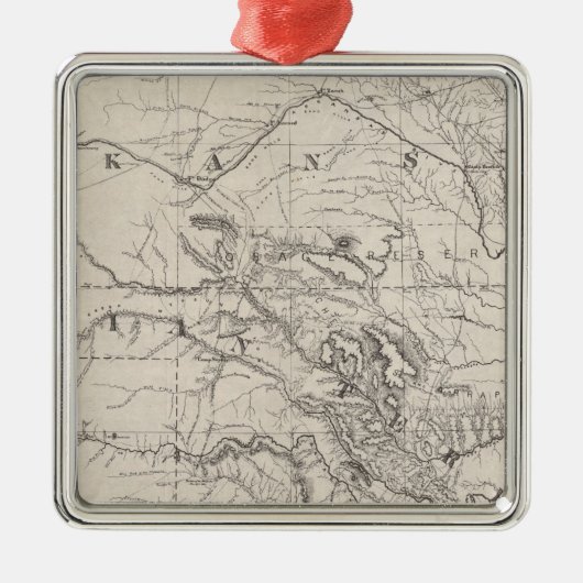 Indiaans grondgebied metalen ornament (Voorkant)