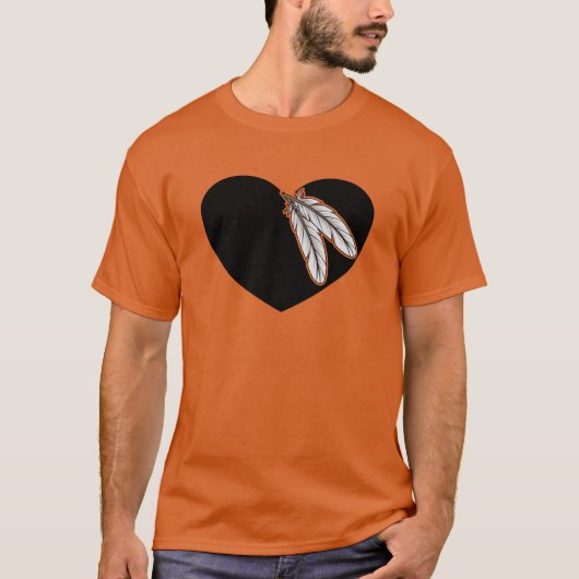 Indiaans hart Indiaans Indiaans T-shirt (Voorkant)
