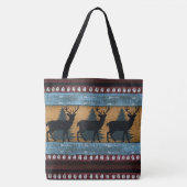Indiaans hertenpatroon tote bag (Voorkant)