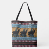 Indiaans hertenpatroon tote bag (Achterkant)