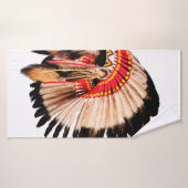 indiaans hoofdadres ( indian chi ) badhanddoek (Badhanddoek)