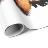 indiaans hoofdadres ( indian chi ) cadeaupapier (Rol Hoek)