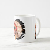 indiaans hoofdadres ( indian chi ) koffiemok (Voorkant rechts)