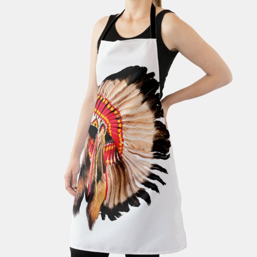 indiaans hoofdadres ( indian chi ) schort (Insitu)