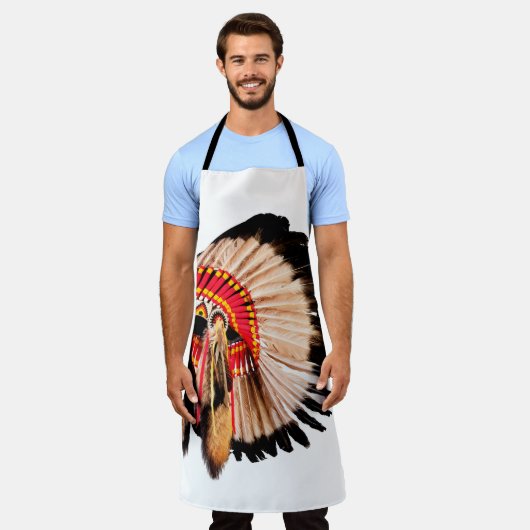 indiaans hoofdadres ( indian chi ) schort (Gedragen)