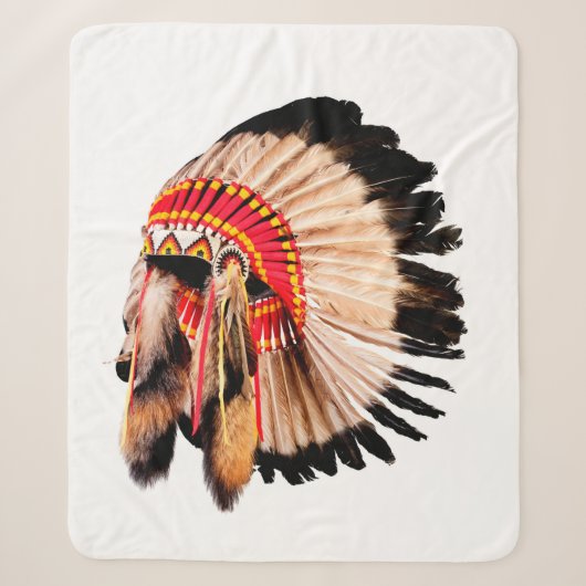 indiaans hoofdadres ( indian chi ) sherpa deken (Voorkant)