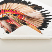 indiaans hoofdadres ( indian chi ) sherpa deken (3/4)