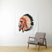 indiaans hoofdadres ( indian chi ) wandkleed (In situ)