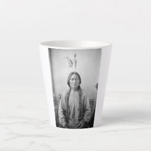 Indiaans icoon: Lakota leider Sitting Bull Latte Mok