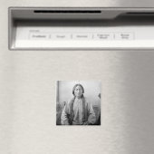 Indiaans icoon: Lakota leider Sitting Bull Magneet (Insitu (Vaatwasser))