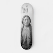 Indiaans icoon: Lakota leider Sitting Bull Persoonlijk Skateboard (Voorkant)