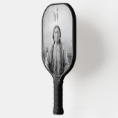 Indiaans icoon: Lakota leider Sitting Bull Pickleball Paddle (Links)
