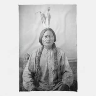 Indiaans icoon: Lakota leider Sitting Bull Theedoek