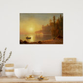 Indiaans kanaal door Albert Bierstadt Poster (Keuken)