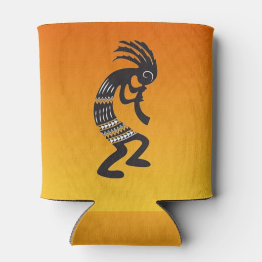 Indiaans Kokopelli symbool Blikjeskoeler (Achterkant)
