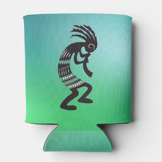 Indiaans Kokopelli symbool Blikjeskoeler (Achterkant)
