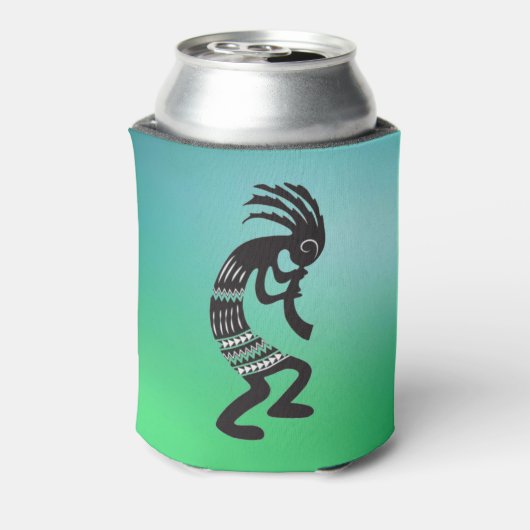 Indiaans Kokopelli symbool Blikjeskoeler (Blikje Achterkant)