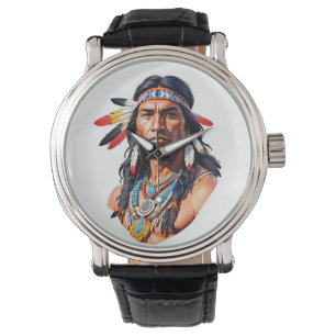 Indiaans Man Horloge