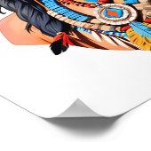 Indiaans Man Poster (Hoek)