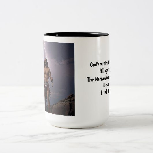 indiaans man tweekleurige koffiemok (Center)