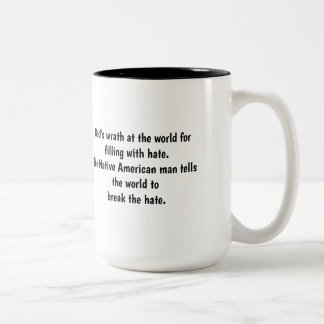 indiaans man tweekleurige koffiemok