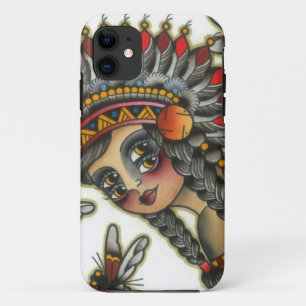 indiaans meisje 2 Case-Mate iPhone case