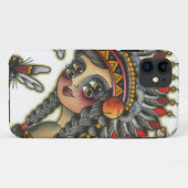 indiaans meisje 2 Case-Mate iPhone case (Achterkant (horizontaal))