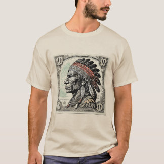 Indiaans motief Art T-shirt