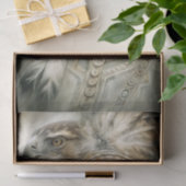 Indiaans opperhoofd & arend decoupage tissuepapier (Geschenk)