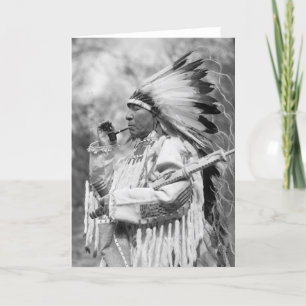 Indiaans opperhoofd Whirlwind Soldier, 1925 Kaart