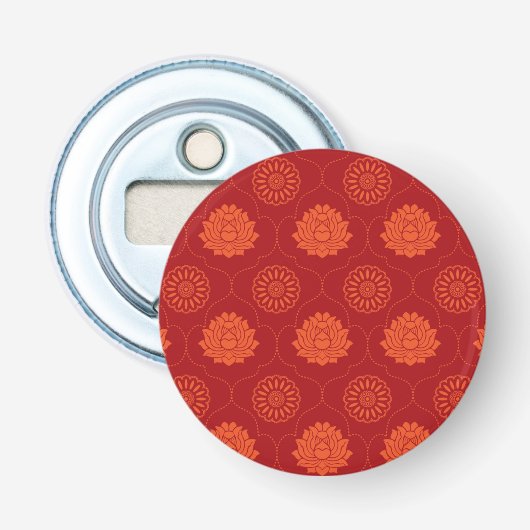 Indiaans patroon button flesopener (Voorkant)