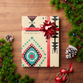 Indiaans patroon cadeaupapier