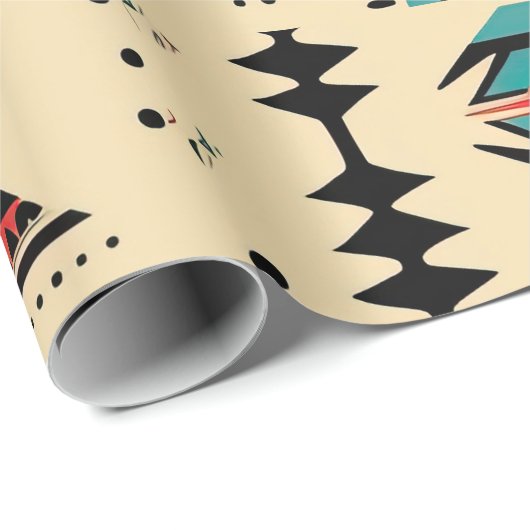 Indiaans patroon cadeaupapier (Rol Hoek)