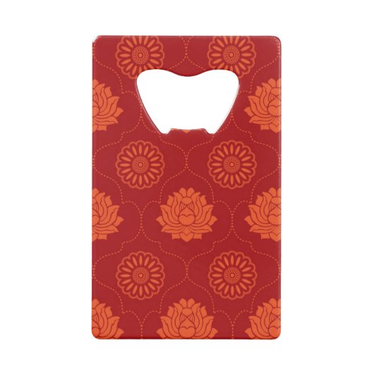 Indiaans patroon creditkaart flessenopener (Voorkant)