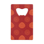 Indiaans patroon creditkaart flessenopener (Achterkant)