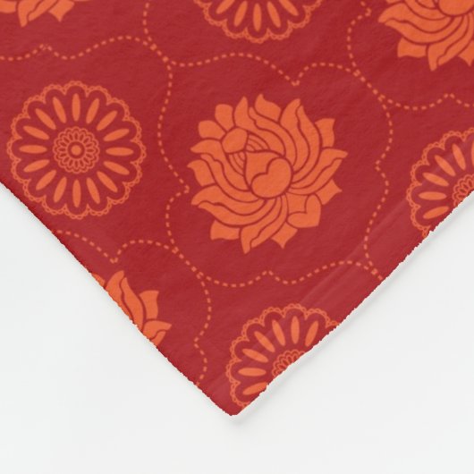 Indiaans patroon fleece deken (Hoek)