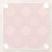 Indiaans patroon glazen onderzetter (Achterkant)