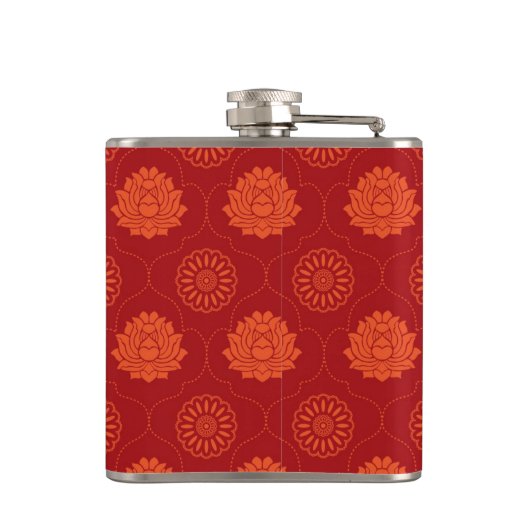 Indiaans patroon heupfles (Achterkant)