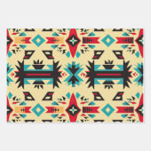 Indiaans patroon inpakpapier vel (Voorkant 3)