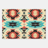 Indiaans patroon inpakpapier vel (Voorkant 3)