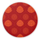 Indiaans patroon keramische knop (Voorkant)