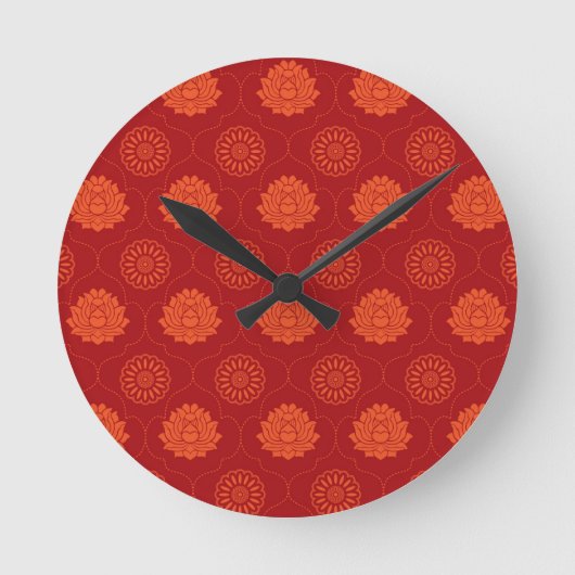 Indiaans patroon ronde klok (Voorkant)
