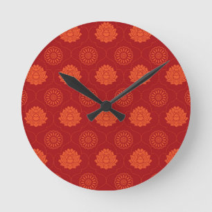 Indiaans patroon ronde klok
