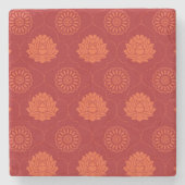 Indiaans patroon stenen onderzetter (Voorkant)