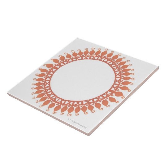 Indiaans patroon tegeltje (Zijkant)